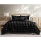 Hallmart Collectibles Bubble 4-Piece King Comforter Set in Black, , large