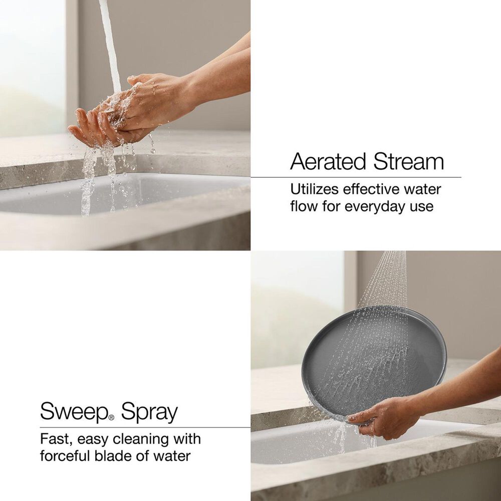 Kohler Components Semi-Professional Kitchen Sink Faucet in Vibrant Stainless, , large