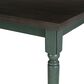 Linon Home Decor Willow Dining Table in Burnished Smoke and Teal - Table Only, , large