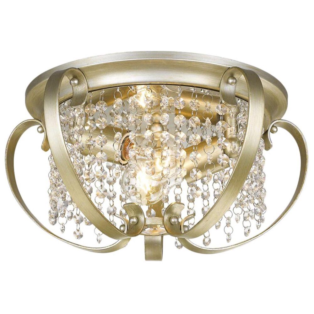Golden Lighting Ella Flush Mount in White Gold, , large