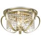 Golden Lighting Ella Flush Mount in White Gold, , large