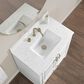 37B Lucerne 30" Single Bathroom Vanity in Bright White with Marble Top and Backsplash, , large