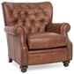 Smith Brothers Tufted Club Chair in Brown, , large