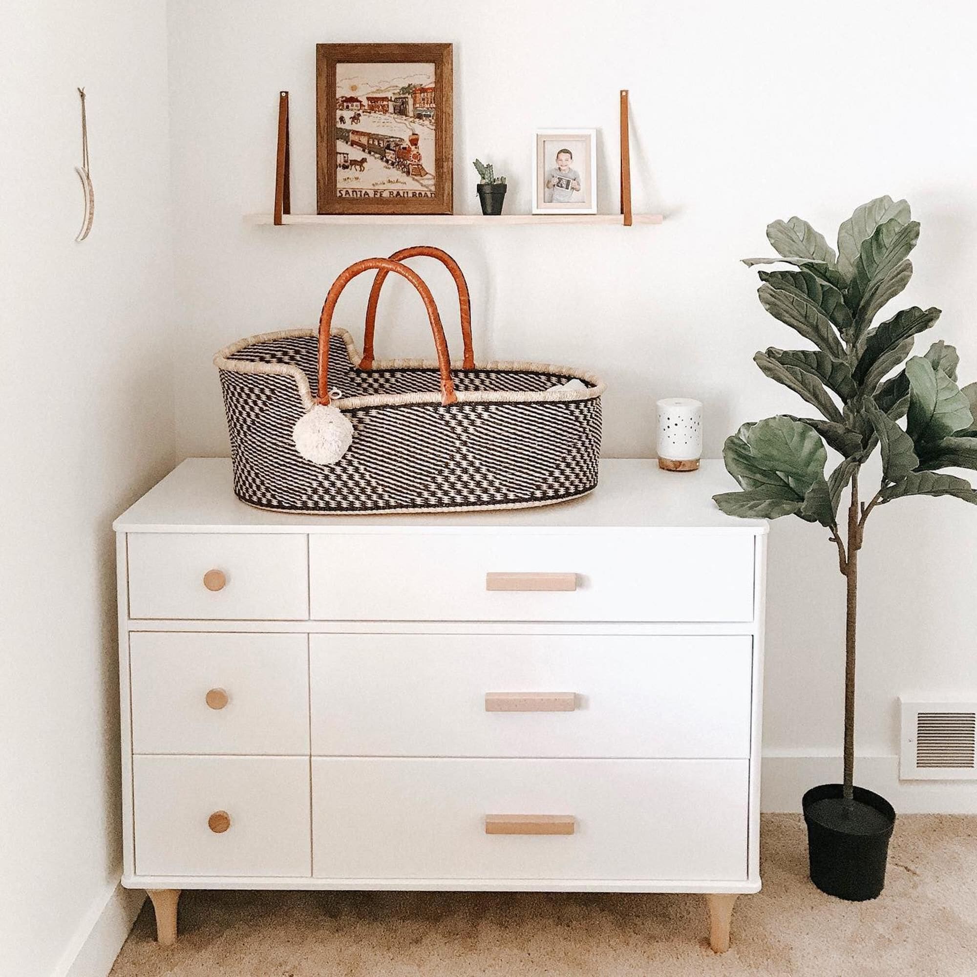Babyletto Lolly 6 Drawer Double Dresser in White and Natural NFM
