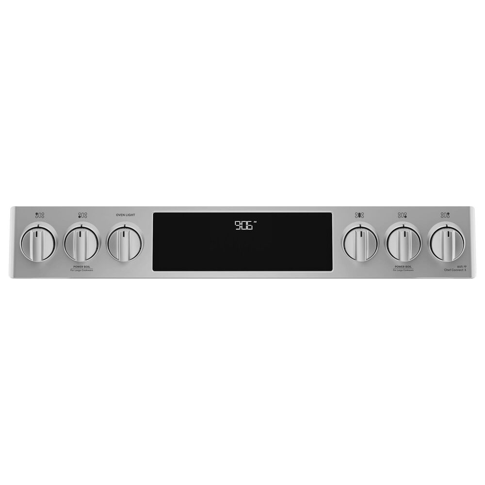 GE Profile 30&quot; Slide-In Front-Control Double Oven Range in Fingerprint Resistant Stainless Steel, , large