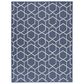 Nourison Horizon HOZ01 Navy 6" x 9" Indoor/Outdoor Area Rug, , large