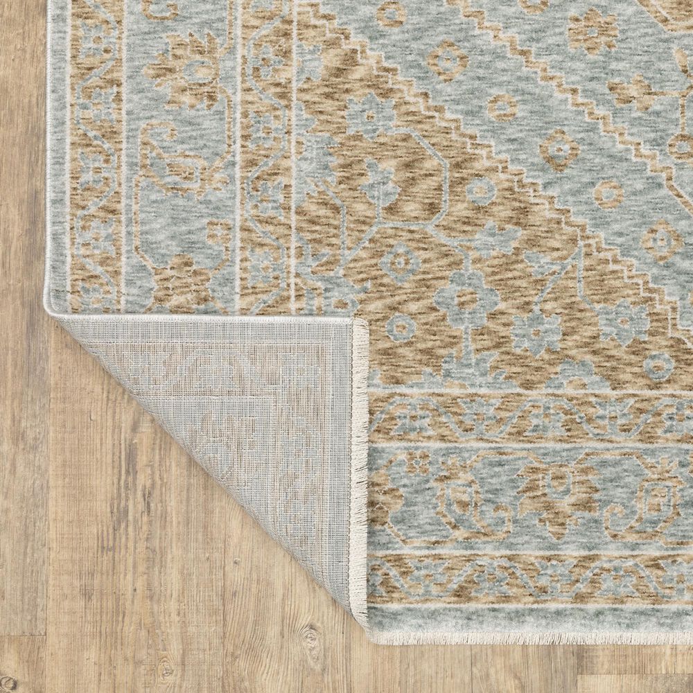 Oriental Weavers Echo Oriental Beige and Blue 2&#39;3&quot; x 7&#39;6&quot; Runner, , large