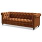 Jennifer Taylor Home Alto Stationary Sofa in Burnt Orange Velvet, , large