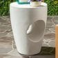 Safavieh Aishi Concrete Accent Table in Ivory, , large