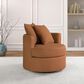 Coaster Debbie Swivel Accent Chair in Burnt Orange, , large