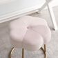 Linon Home Decor Seraphina Vanity Stool with Pink Cushion in Gold, , large