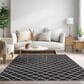 Dalyn Rug Company York 10" x 14" Black Indoor/Outdoor Area Rug, , large