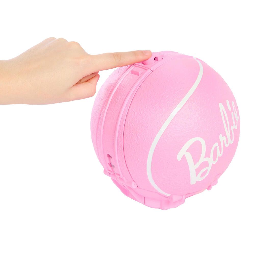 Barbie Roll and Reveal Tennis Player Doll with Ball Encasement, , large