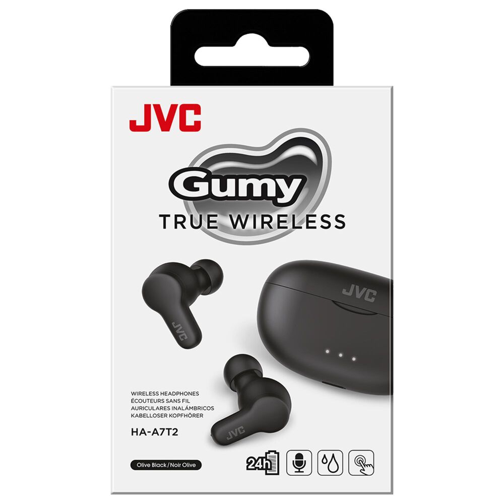 JVC Gumy True Wireless Earbuds with Comfortable Fit in Olive Black, , large