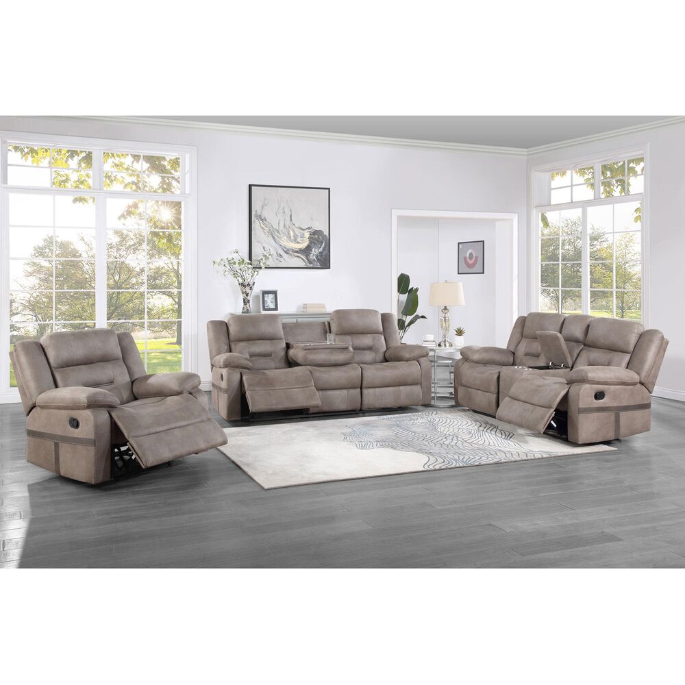 Steve Silver Abilene Manual Recliner in Tan, , large