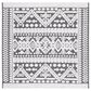 Safavieh Cabana CBN658A 6"7" Square Ivory and Grey Indoor/Outdoor Area Performance Rug, , large