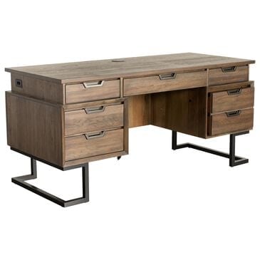 Riva Ridge Harper Point 66" Executive Desk in Fossil, , large