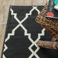 Oriental Weavers Marina 7763K 2"3" x 7"6" Black and Ivory Runner, , large