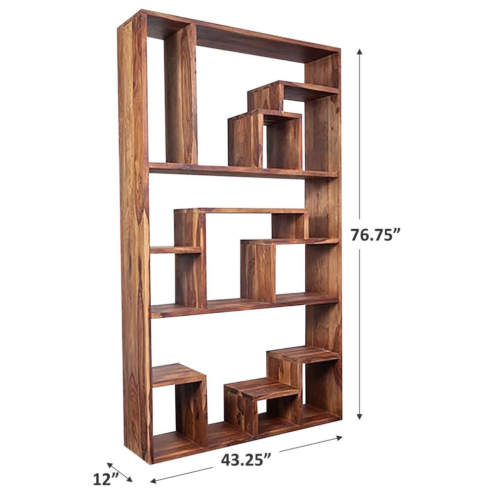 37B Urban Large Multi-Shelf Bookcase in Natural, , large