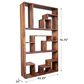 37B Urban Large Multi-Shelf Bookcase in Natural, , large