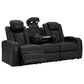 Ashley Cavemen Den Power Reclining Sofa and Recliner Set in Midnight, , large