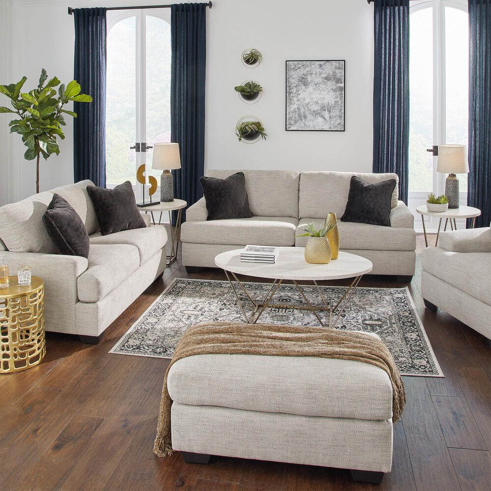 Ashley Vayda Ottoman in Pebble, , large