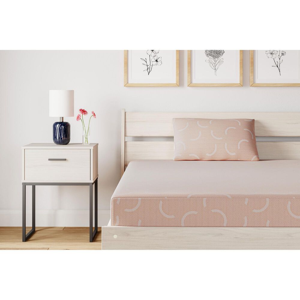 Ashley iKidz Firm Full Mattress with Pillow in Coral, , large