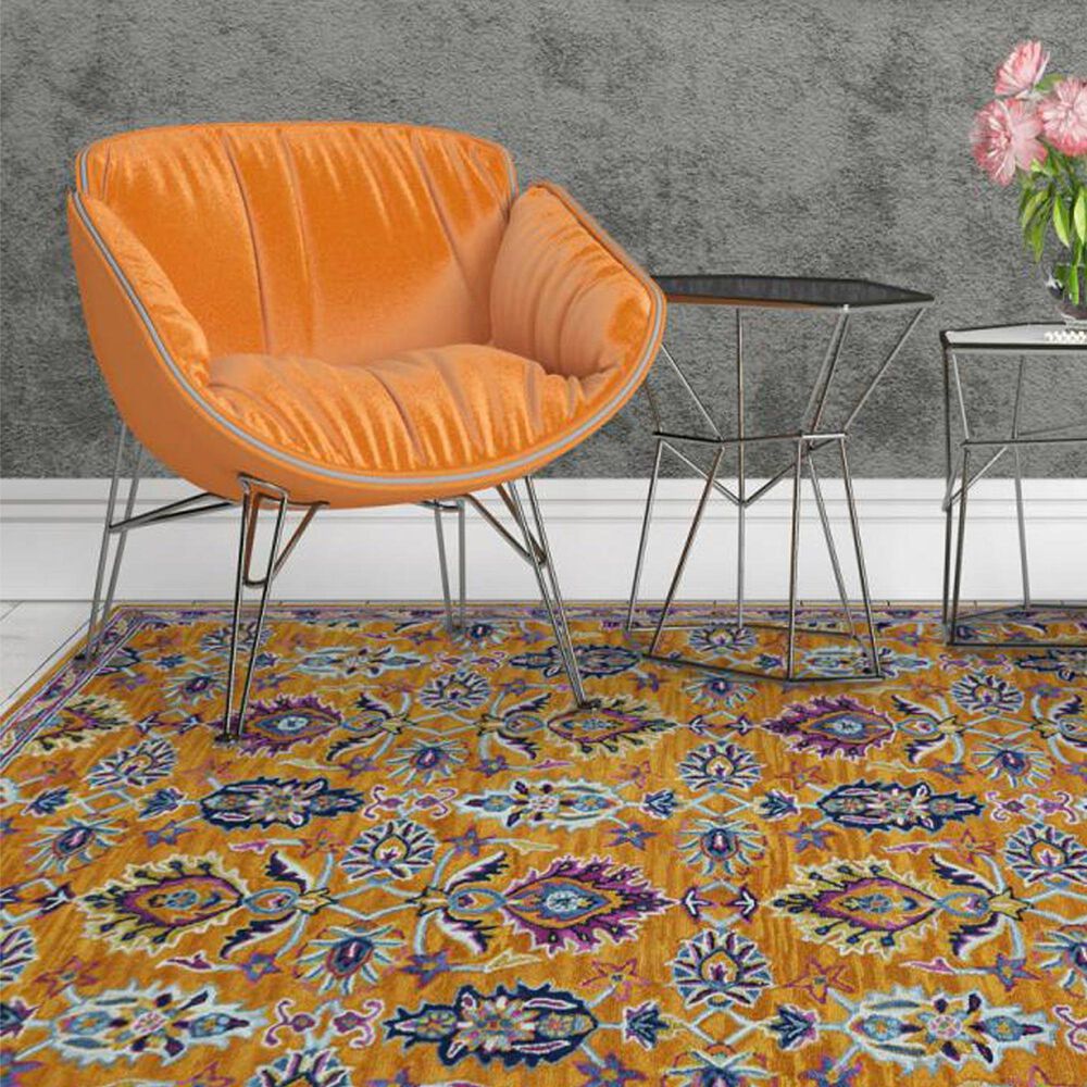 Amer Rugs Boho 7&#39;6&quot; x 9&#39;6&quot; Orange Area Rug, , large