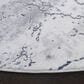 Safavieh Craft CFT960F 6"7" Round Grey and Wine Area Rug, , large