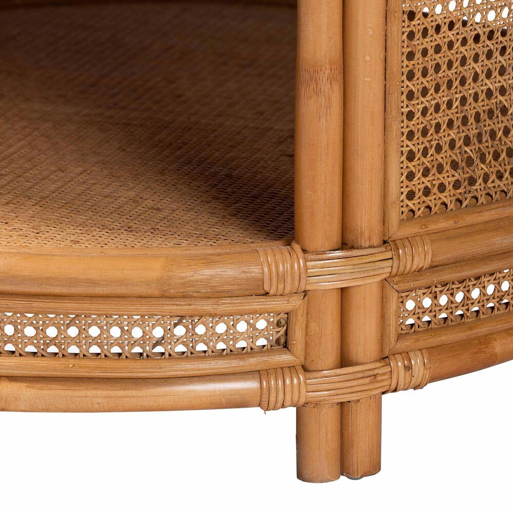 Baxton Studio Louis Coffee Table in Light Honey, , large