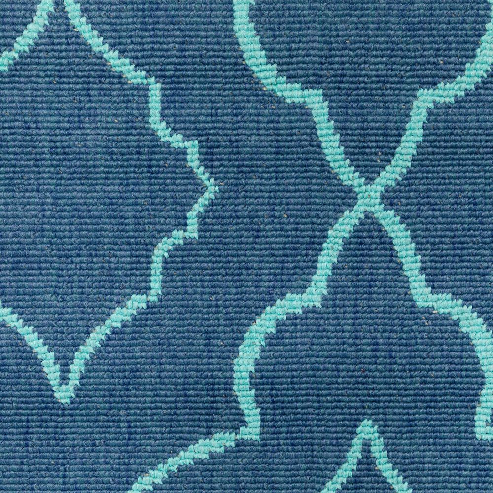 Oriental Weavers Meridian 7541B 2&#39;3&quot; x 7&#39;6&quot; Navy Runner, , large