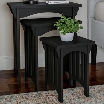 Timberlake Lavish Home Nesting Tables in Black (Set of 3), , large