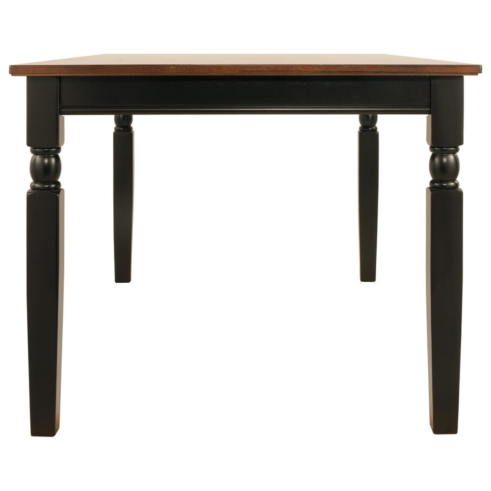 Ashley Owingsville Rectangular Dining Table in Cottage Black and Burnished Brown - Table Only, , large