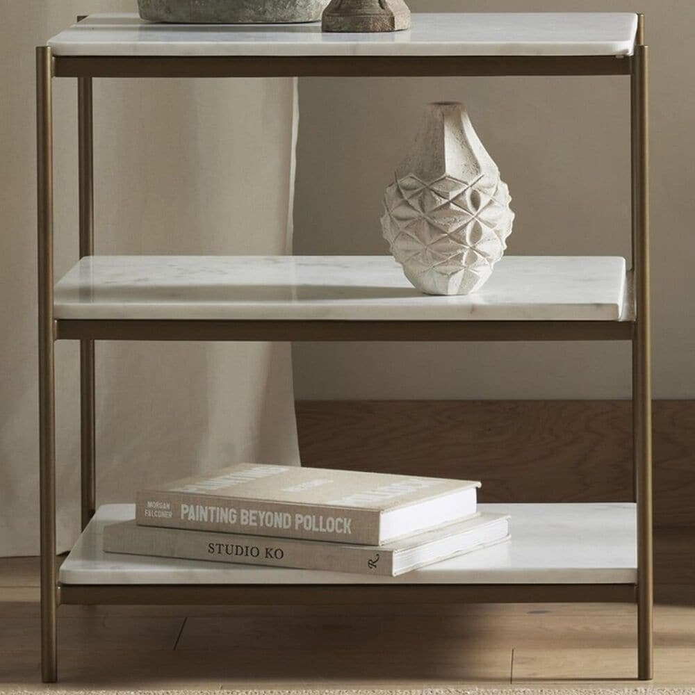 Four Hands Felix Nightstand Frame in Antique Brass, , large