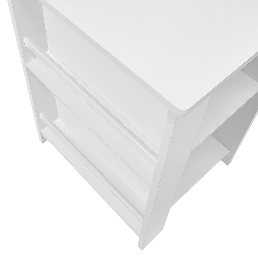 RiverRidge Home 2-Piece Kid Desk and Chair Set with Cubbies and Bookracks in White, , large