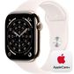 Apple Watch Series 11 (GPS+Cellular) 46mm Titanium Case with Light Blush Sport Band - M/L in Gold and 2-Year AppleCare+, , large