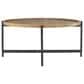 Mercana Marquisa Coffee Table in Light Brown, Gold and Matte Black, , large