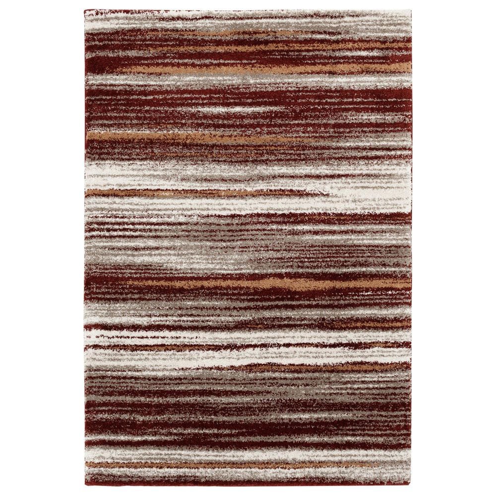 Central Oriental Tulsa Dunkerton 7"10" x 9"10" Dark Rust and Multicolor Area Rug, , large