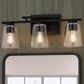Vaxcel Sedona 3-Light Bathroom Vanity in Matte Black, , large