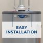 GE Appliances RealMAX Premium 50-Gallon Tall Liquid Propane Atmospheric Water Heater in Gray, , large