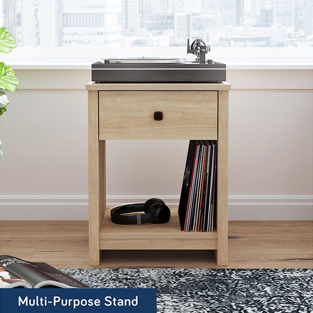 Sauder River Ranch 1-Drawer Nightstand in Harvest Walnut, , large