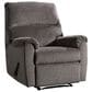 Ashley Nerviano Manual Zero Wall Recliner in Gray, , large