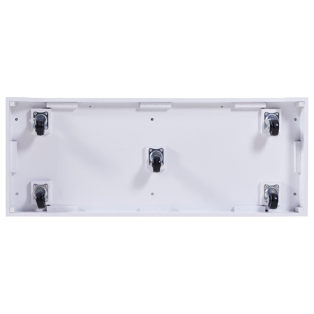 HOMLUX 53" Large Kitchen Island with 3.5" Thick Desktop in White, , large