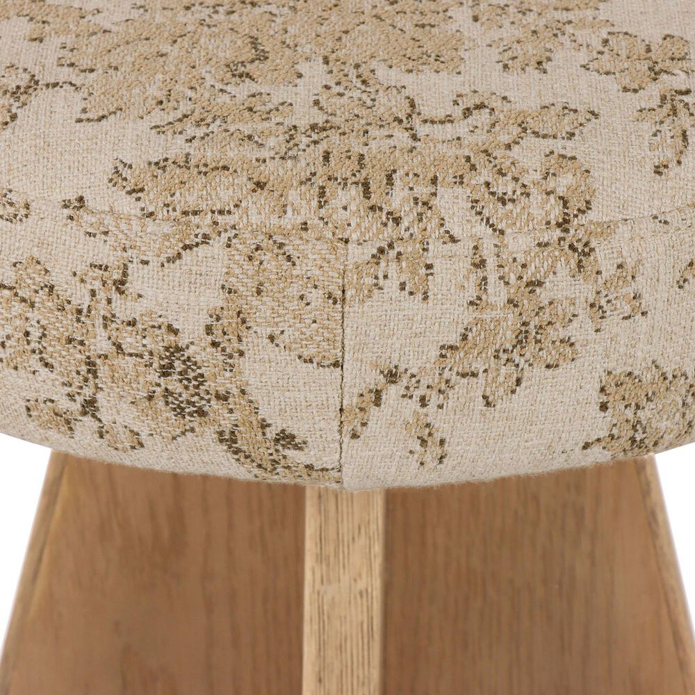 Four Hands Damon Swivel Counter Stool in Washed Natural Oak and Oxidized Grey, , large