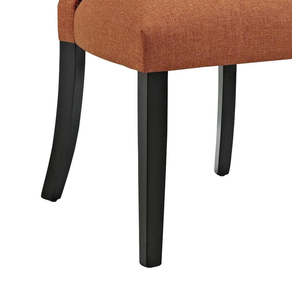 Modway Curve Fabric Dining Chair in Orange, , large