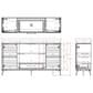 Legends Home Malibu 64" TV Console in Bourbon, , large