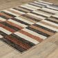 ROW by Oriental Weavers Gemma Brown, Rust and Beige 5"3" x 7" Area Rug, , large