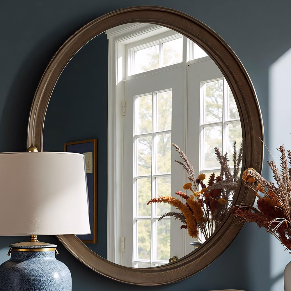 Zuo Modern Inikas Wall Mirror in Espresso, , large