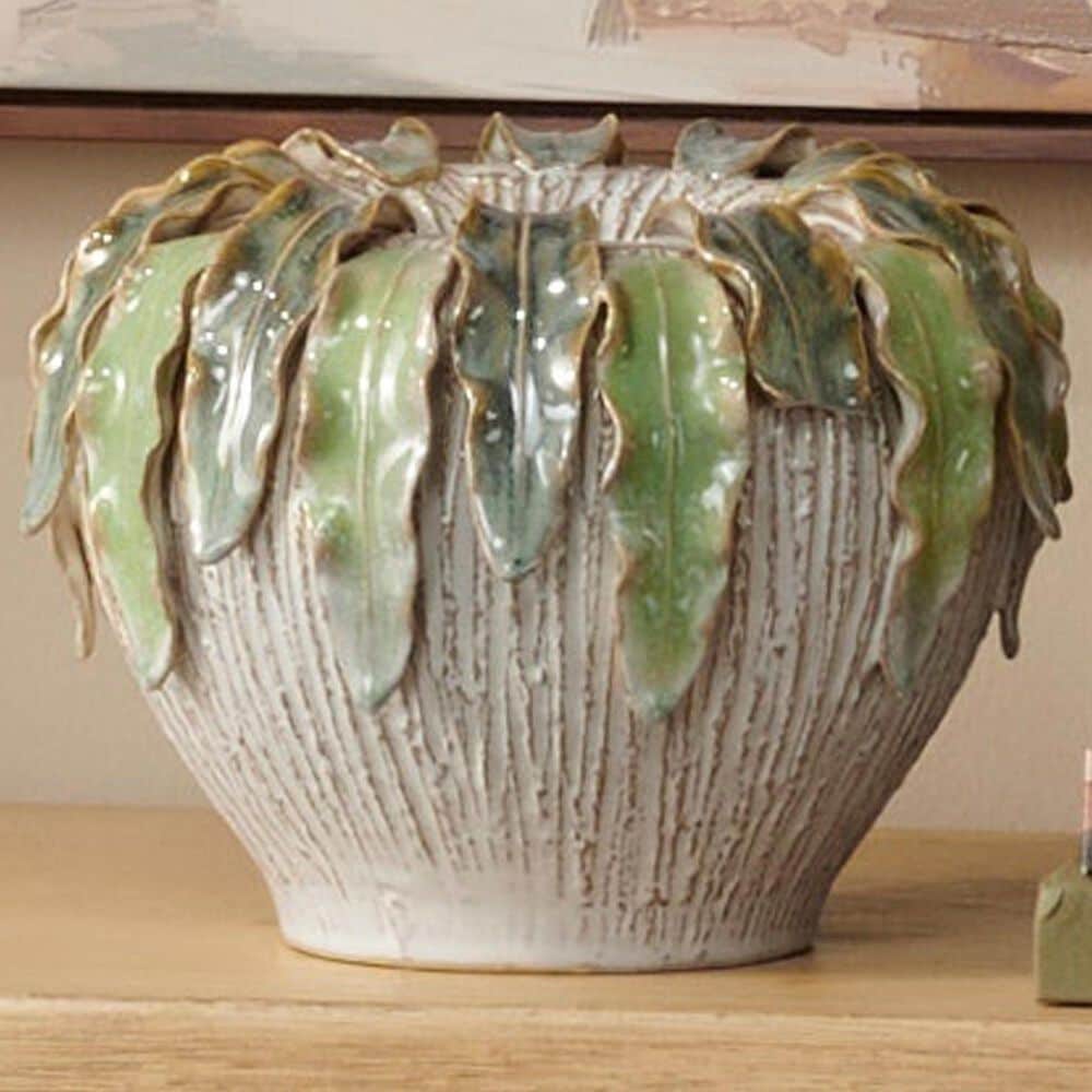 Slatehouse Fern Hollow Small Vase in Green, , large