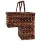Creative Coop Woven BacBac Leaf Stair Basket in Natural, , large